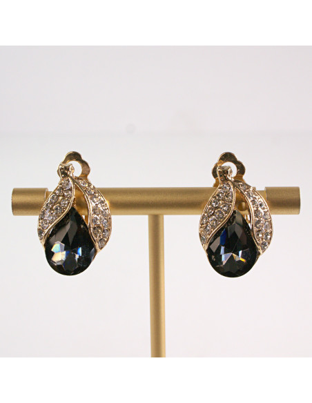 Klipsy do Uszu Lolita Accessories Klips do UCHA VINTAGE GRAFITOWY