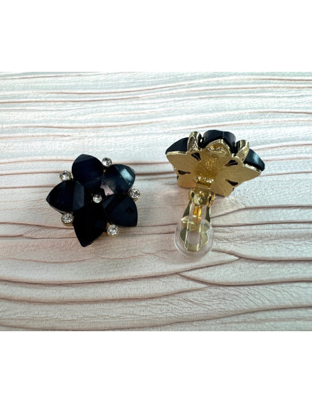 Klipsy do Uszu Lolita Akcesoria Klips do Ucha Kwiatki Kwiatek