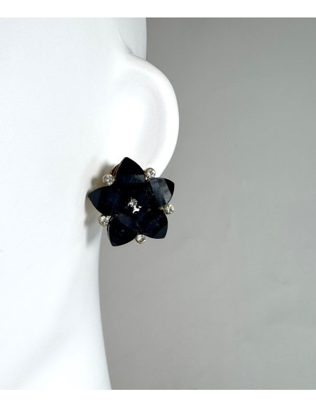 Klipsy do Uszu Lolita Akcesoria Klips do Ucha Kwiatki Kwiatek