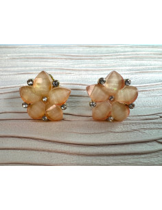 Klipsy do Uszu Lolita Akcesoria Klips do Ucha Kwiatki...