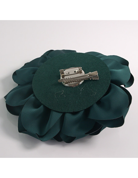 KWIAT Z MATERIAŁU BROSZKA PRZYPINKA LOLITA AKCESORIA 14 CM ZIELONY