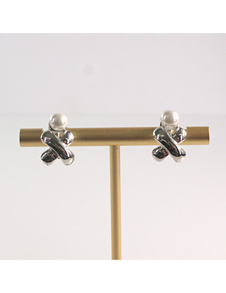 KLIPSY DO USZU LOLITA AKCESORIA ELEGANCKIE KLIPSY Z PERŁĄ