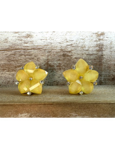 Klipsy do Uszu Lolita Akcesoria Klips do Ucha Kwiatki...