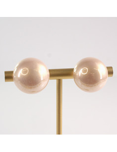 KLIPSY DO USZU LOLITA AKCESORIA ELEGANCKIE BORDOWE PERŁY