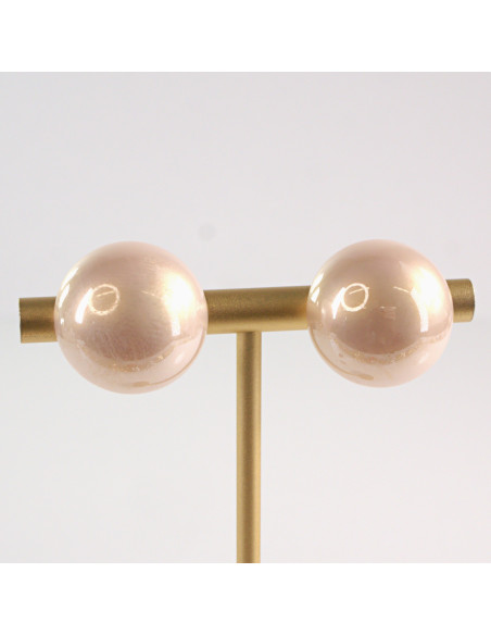 KLIPSY DO USZU LOLITA AKCESORIA ELEGANCKIE BORDOWE PERŁY