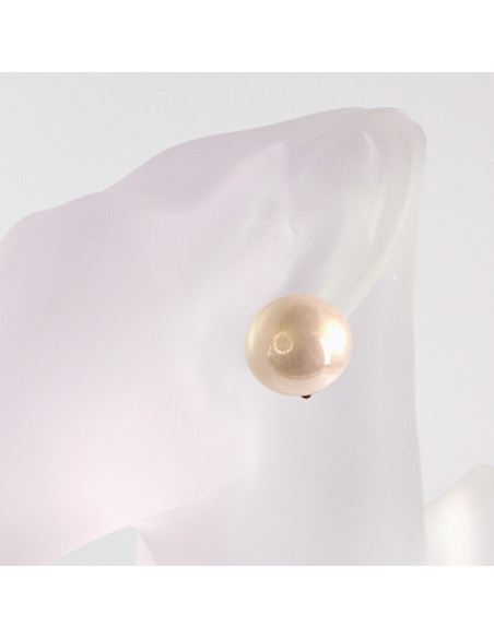 KLIPSY DO USZU LOLITA AKCESORIA ELEGANCKIE BORDOWE PERŁY