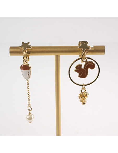 KLIPSY DO USZU LOLITA AKCESORIA ASYMETRYCZNE