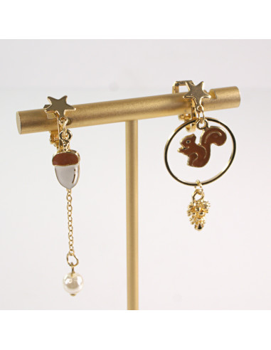 KLIPSY DO USZU LOLITA AKCESORIA ASYMETRYCZNE