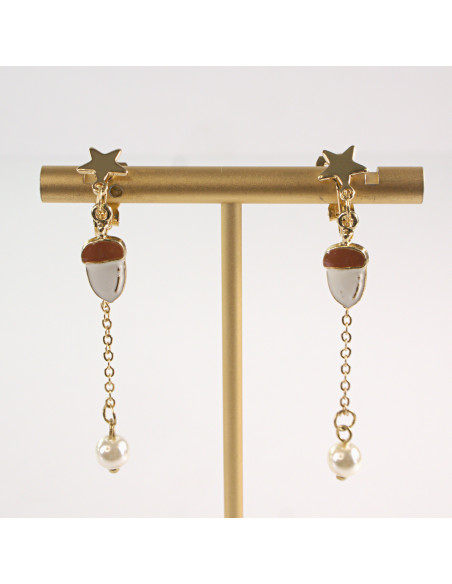 KLIPSY DO USZU LOLITA AKCESORIA DŁUGIE ŻOŁĘDZIE