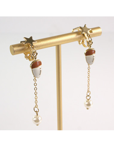 KLIPSY DO USZU LOLITA AKCESORIA DŁUGIE ŻOŁĘDZIE