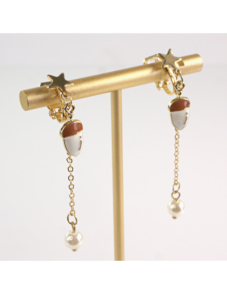 KLIPSY DO USZU LOLITA AKCESORIA DŁUGIE ŻOŁĘDZIE