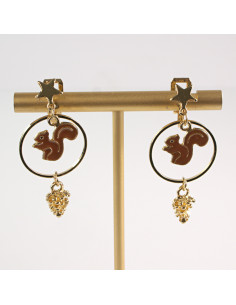 KLIPSY DO USZU LOLITA AKCESORIA Z WIEWIÓRKAMI  WIEWIÓRKA