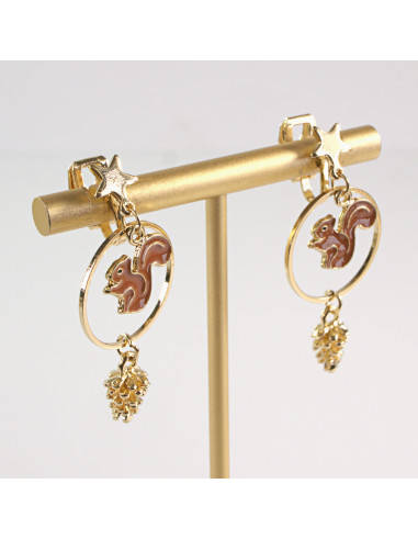 KLIPSY DO USZU LOLITA AKCESORIA Z WIEWIÓRKAMI...