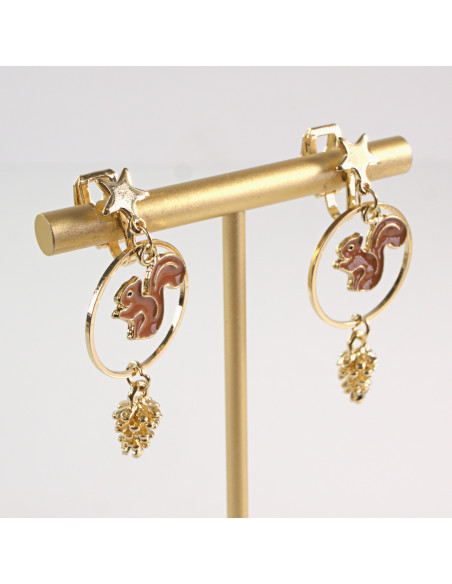 KLIPSY DO USZU LOLITA AKCESORIA Z WIEWIÓRKAMI  WIEWIÓRKA