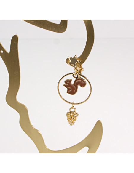 KLIPSY DO USZU LOLITA AKCESORIA Z WIEWIÓRKAMI  WIEWIÓRKA