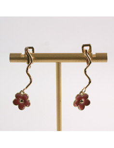 KLIPSY DO USZU LOLITA AKCESORIA ŚWIDERKI Z KWIATKAMI