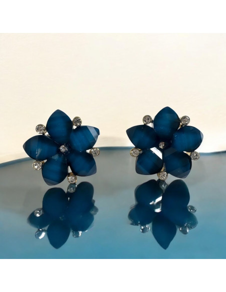 Klipsy do Uszu Lolita Akcesoria Klips do Ucha Kwiatki Kwiatek