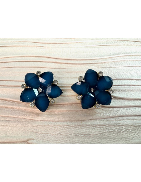 Klipsy do Uszu Lolita Akcesoria Klips do Ucha Kwiatki Kwiatek