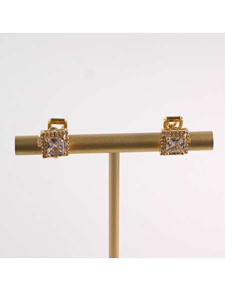 KLIPSY DO USZU LOLITA AKCESORIA CRYSTAL ZŁOTE