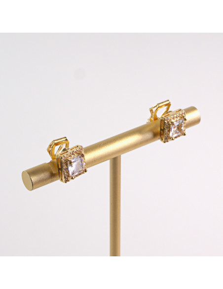 KLIPSY DO USZU LOLITA AKCESORIA CRYSTAL ZŁOTE