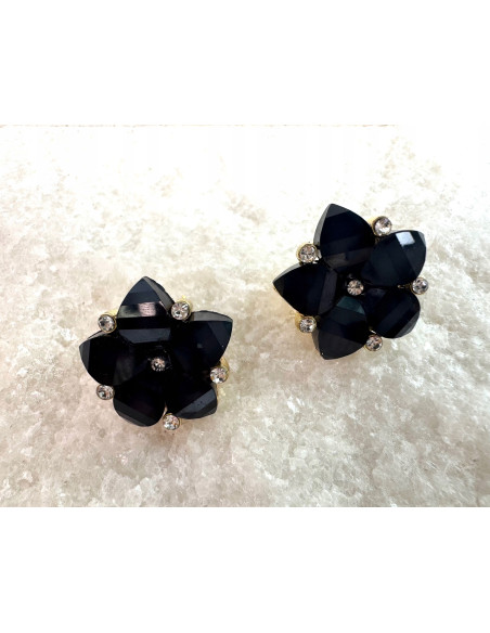 Klipsy do Uszu Lolita Akcesoria Klips do Ucha Kwiatki Kwiatek