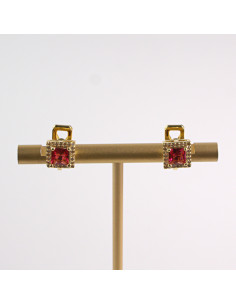 KLIPSY DO USZU LOLITA AKCESORIA CZERWONE ZŁOTE