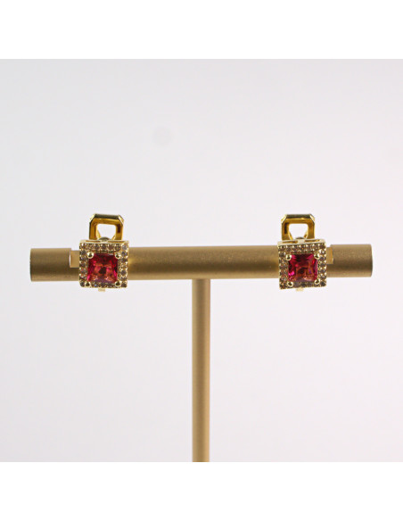 KLIPSY DO USZU LOLITA AKCESORIA CZERWONE ZŁOTE