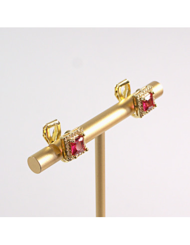 KLIPSY DO USZU LOLITA AKCESORIA CZERWONE ZŁOTE