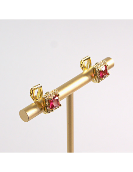 KLIPSY DO USZU LOLITA AKCESORIA CZERWONE ZŁOTE