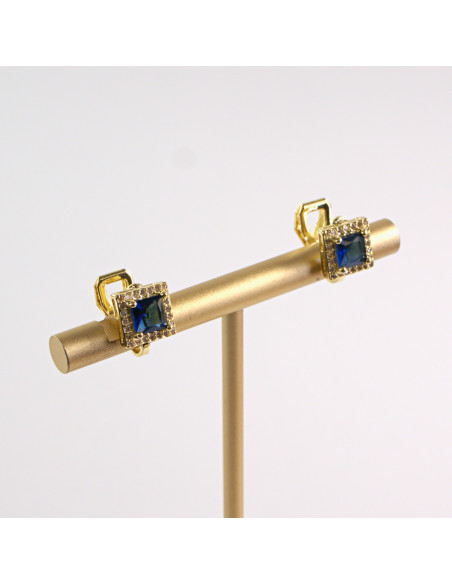 KLIPSY DO USZU LOLITA AKCESORIA CRYSTAL NIEBIESKI