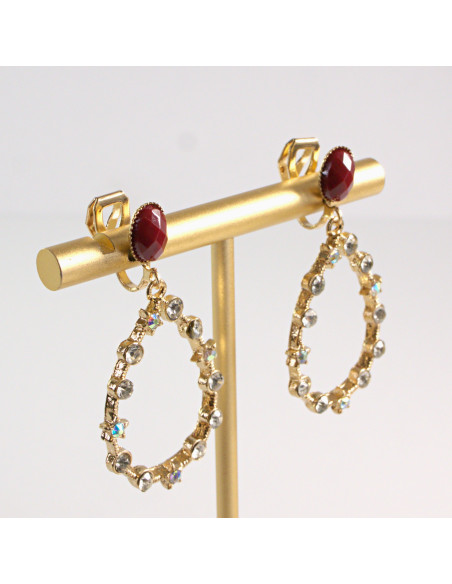 Klipsy do Uszu Lolita Akcesoria Klips do UCHA ELEGANCKIE DŁUGIE