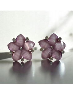 Klipsy do Uszu Lolita Akcesoria Klips do Ucha Kwiatki...