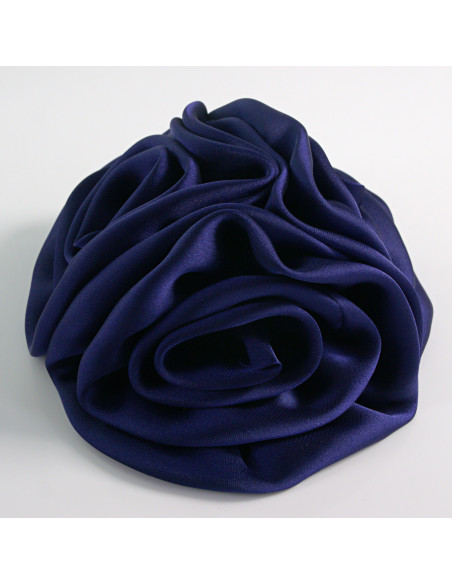 KWIAT Z MATERIAŁU BROSZKA PRZYPINKA LOLITA AKCESORIA  ATRAMENTOWA RÓŻA