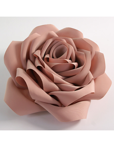 KWIAT Z MATERIAŁU BROSZKA PRZYPINKA LOLITA AKCESORIA  RÓŻA 12 cm RÓŻOWY