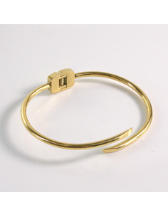 Bransoletka na rękę minimalizm złota stal chirurgiczna...