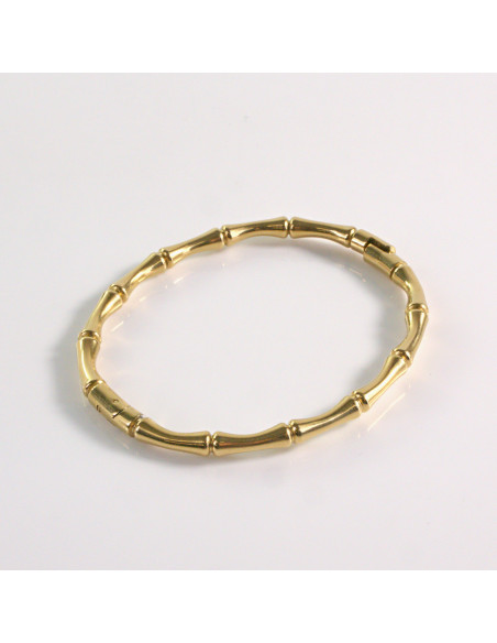 Bransoletka na rękę "bambus" złota stal chirurgiczna Lolita Akcesoria