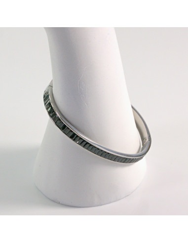 Bransoletka na rękę minimalizm srebrna stal...