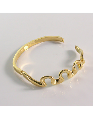 Bransoletka na rękę zawijas złota stal...