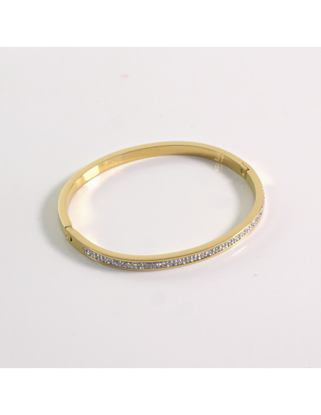 Bransoletka na rękę z cyrkonia złota stal chirurgiczna Lolita Akcesoria