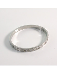 Bransoletka na rękę z cyrkonia srebrny stal chirurgiczna...