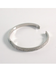 Bransoletka na rękę z cyrkonia srebrny stal chirurgiczna... 2