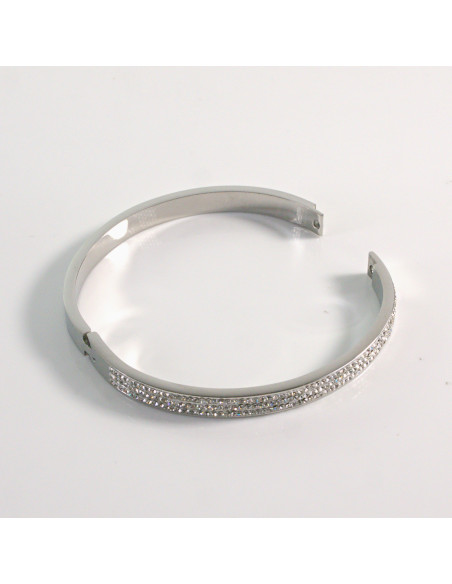 Bransoletka na rękę z cyrkonia srebrny stal chirurgiczna Lolita Akcesoria