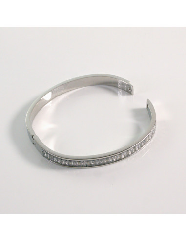 Bransoletka na rękę srebrny stal chirurgiczna...