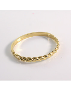 Bransoletka na rękę złota pleciona stal chirurgiczna...