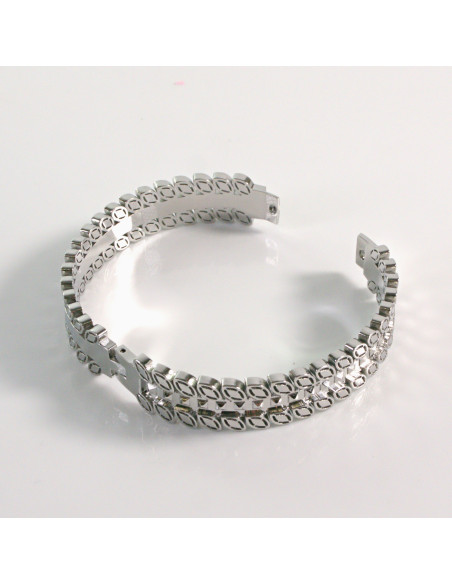 Bransoletka na rękę srebrna listki stal chirurgiczna Lolita Akcesoria