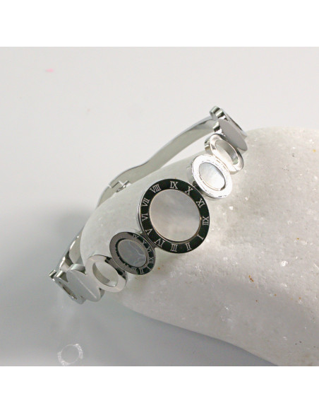 Bransoletka na rękę srebrna okręgi stal chirurgiczna Lolita Akcesoria