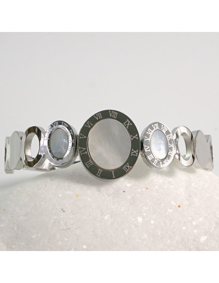 Bransoletka na rękę srebrna okręgi stal chirurgiczna Lolita Akcesoria