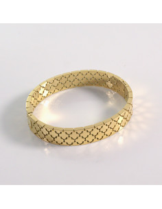 Bransoletka na rękę złota koniczynki stal chirurgiczna...