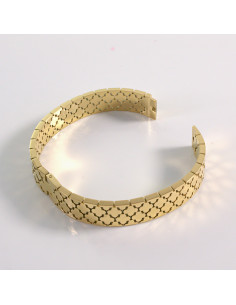 Bransoletka na rękę złota koniczynki stal chirurgiczna... 2