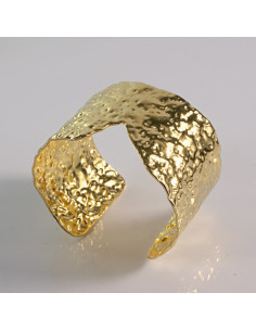 Bransoletka na rękę złota z wcięciem stal chirurgiczna... 2